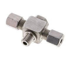 6S & M12x1.5 Stainless Steel Tee Swivel Joint Cutting Fitting with Male Threads 400 bar ISO 8434-1