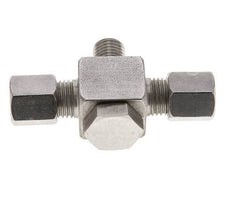 6S & M12x1.5 Stainless Steel Tee Swivel Joint Cutting Fitting with Male Threads 400 bar ISO 8434-1