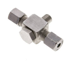 6S & M12x1.5 Stainless Steel Tee Swivel Joint Cutting Fitting with Male Threads 400 bar ISO 8434-1