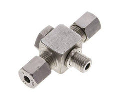 6S & M12x1.5 Stainless Steel Tee Swivel Joint Cutting Fitting with Male Threads 400 bar ISO 8434-1