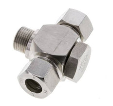 15L & G1/2'' Stainless Steel Tee Swivel Joint Cutting Fitting with Male Threads 315 bar ISO 8434-1