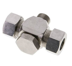 18L & G1/2'' Stainless Steel Tee Swivel Joint Cutting Fitting with Male Threads 315 bar ISO 8434-1