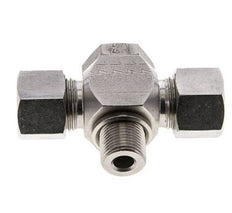 12S & G3/8'' Stainless Steel Tee Swivel Joint Cutting Fitting with Male Threads 400 bar ISO 8434-1