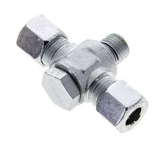 10L & M14x1.5 Racor en T giratorio de acero zincado con rosca macho 315 bar NBR ISO 8434-1