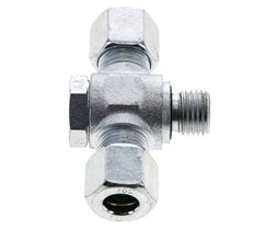 10L & M14x1.5 Racor en T giratorio de acero zincado con rosca macho 315 bar NBR ISO 8434-1