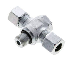 10L & M14x1.5 Racor en T giratorio de acero zincado con rosca macho 315 bar NBR ISO 8434-1