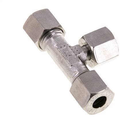 8L Stainless Steel T-Shape Tee Cutting Fitting with Swivel 315 bar Adjustable ISO 8434-1