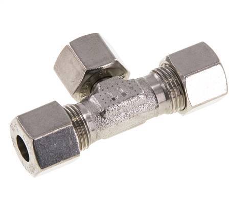 10S Stainless Steel T-Shape Tee Cutting Fitting with Swivel 630 bar Adjustable ISO 8434-1