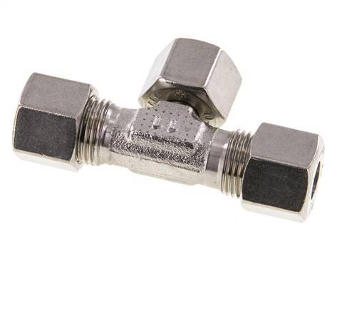 10S Stainless Steel T-Shape Tee Cutting Fitting with Swivel 630 bar Adjustable ISO 8434-1