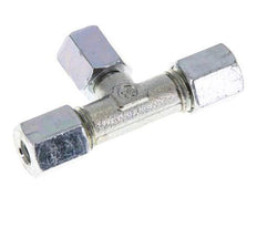 6L Zink plated Steel T-Shape Tee Cutting Fitting with Swivel 315 bar NBR Adjustable ISO 8434-1