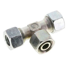 15L Zink plated Steel T-Shape Tee Cutting Fitting with Swivel 315 bar NBR Adjustable ISO 8434-1