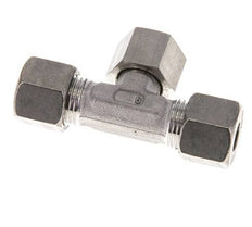 10S Stainless Steel T-Shape Tee Cutting Fitting with Swivel 630 bar FKM Adjustable ISO 8434-1