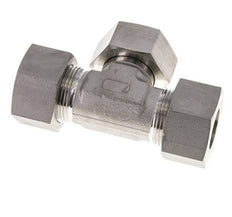 25S Stainless Steel T-Shape Tee Cutting Fitting with Swivel 400 bar FKM Adjustable ISO 8434-1
