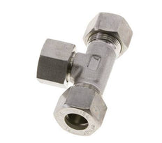 15L Stainless Steel T-Shape Tee Compression Fitting with Swivel 315 bar FKM Adjustable ISO 8434-1