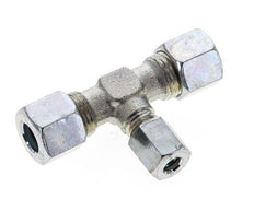 6L & 10L Zink plated Steel T-Shape Tee Cutting Fitting 315 bar ISO 8434-1