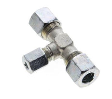 6L & 10L Zink plated Steel T-Shape Tee Cutting Fitting 315 bar ISO 8434-1