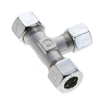 10L & 12L Zink plated Steel T-Shape Tee Cutting Fitting 315 bar ISO 8434-1