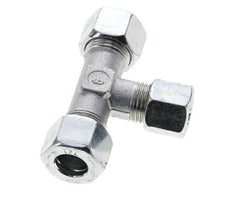 10L & 12L Zink plated Steel T-Shape Tee Cutting Fitting 315 bar ISO 8434-1