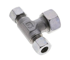 12L & 18L Zink plated Steel T-Shape Tee Cutting Fitting 315 bar ISO 8434-1