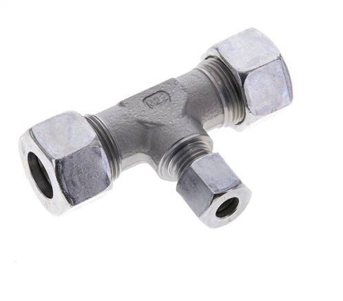 8L & 15L Zink plated Steel T-Shape Tee Cutting Fitting 315 bar ISO 8434-1