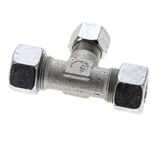 12L & 15L Zink plated Steel T-Shape Tee Cutting Fitting 315 bar ISO 8434-1