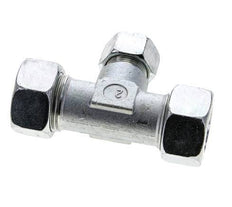 15L & 22L Zink plated Steel T-Shape Tee Cutting Fitting 160 bar ISO 8434-1