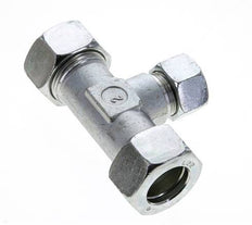 15L & 22L Zink plated Steel T-Shape Tee Cutting Fitting 160 bar ISO 8434-1