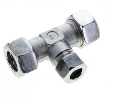 15L & 22L Zink plated Steel T-Shape Tee Cutting Fitting 160 bar ISO 8434-1