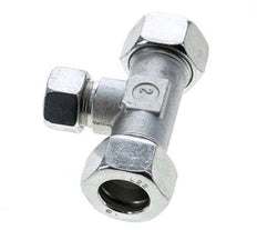 15L & 22L Zink plated Steel T-Shape Tee Cutting Fitting 160 bar ISO 8434-1