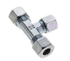 10S & 12S Zink plated Steel T-Shape Tee Cutting Fitting 630 bar ISO 8434-1