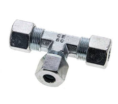 10S & 12S Zink plated Steel T-Shape Tee Cutting Fitting 630 bar ISO 8434-1