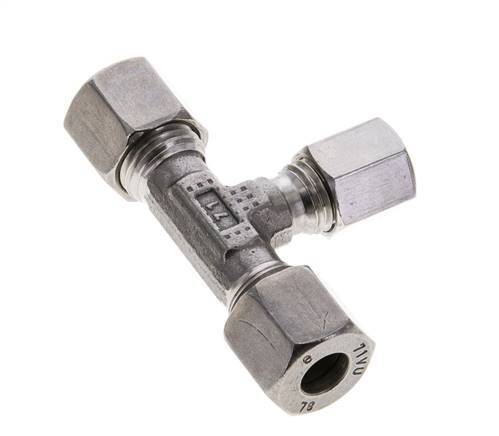 6L & 8L Stainless Steel T-Shape Tee Cutting Fitting 315 bar ISO 8434-1