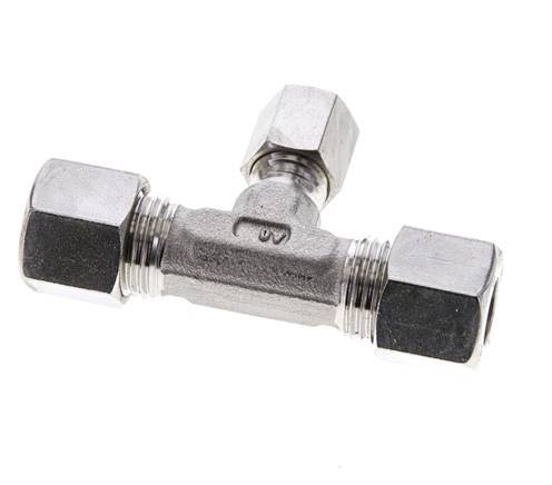 6L & 10L Stainless Steel T-Shape Tee Cutting Fitting 315 bar ISO 8434-1