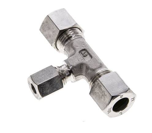 6L & 10L Stainless Steel T-Shape Tee Cutting Fitting 315 bar ISO 8434-1