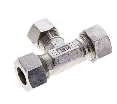 15L & 18L Stainless Steel T-Shape Tee Cutting Fitting 315 bar ISO 8434-1