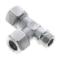 20S & G3/4'' Zink Plated Steel Right Angle Tee Cutting Fitting with Male Threads 400 bar ISO 8434-1