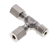 4LL & R1/8'' Stainless Steel Right Angle Tee Cutting Fitting with Male Threads 100 bar ISO 8434-1