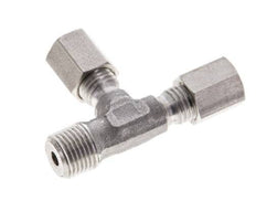 4LL & R1/8'' Stainless Steel Right Angle Tee Cutting Fitting with Male Threads 100 bar ISO 8434-1