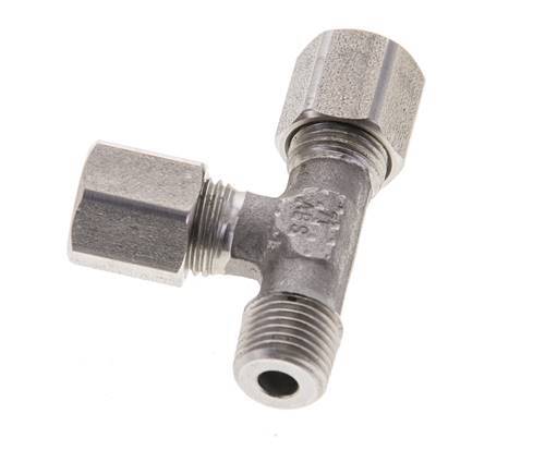 6LL & R1/8'' Stainless Steel Right Angle Tee Cutting Fitting with Male Threads 100 bar ISO 8434-1