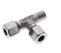 10L & R1/4'' Stainless Steel Right Angle Tee Cutting Fitting with Male Threads 315 bar ISO 8434-1