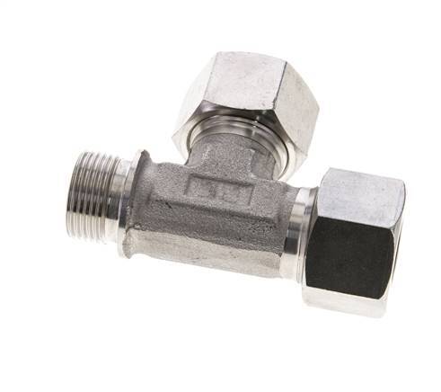 20S & G3/4'' Stainless Steel Right Angle Tee Cutting Fitting with Male Threads 400 bar ISO 8434-1