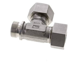 25S & G1'' Stainless Steel Right Angle Tee Cutting Fitting with Male Threads 400 bar ISO 8434-1