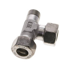 18L & R1/2'' Stainless Steel Right Angle Tee Compression Fitting with Male Threads 315 bar ISO 8434-1