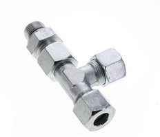 14S & M20x1.5 Zink Plated Steel Right Angle Tee Cutting Fitting with Male Threads 630 bar Adjustable ISO 8434-1