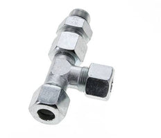 14S & M20x1.5 Zink Plated Steel Right Angle Tee Cutting Fitting with Male Threads 630 bar Adjustable ISO 8434-1