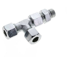 14S & M20x1.5 Zink Plated Steel Right Angle Tee Cutting Fitting with Male Threads 630 bar Adjustable ISO 8434-1