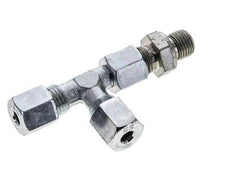 6S & G1/4'' Zink Plated Steel Right Angle Tee Cutting Fitting with Male Threads 630 bar Adjustable ISO 8434-1