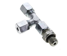 6S & G1/4'' Zink Plated Steel Right Angle Tee Cutting Fitting with Male Threads 630 bar Adjustable ISO 8434-1