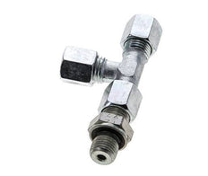 6S & G1/4'' Zink Plated Steel Right Angle Tee Cutting Fitting with Male Threads 630 bar Adjustable ISO 8434-1