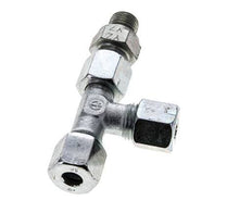 8S & G1/4'' Zink Plated Steel Right Angle Tee Cutting Fitting with Male Threads 630 bar Adjustable ISO 8434-1